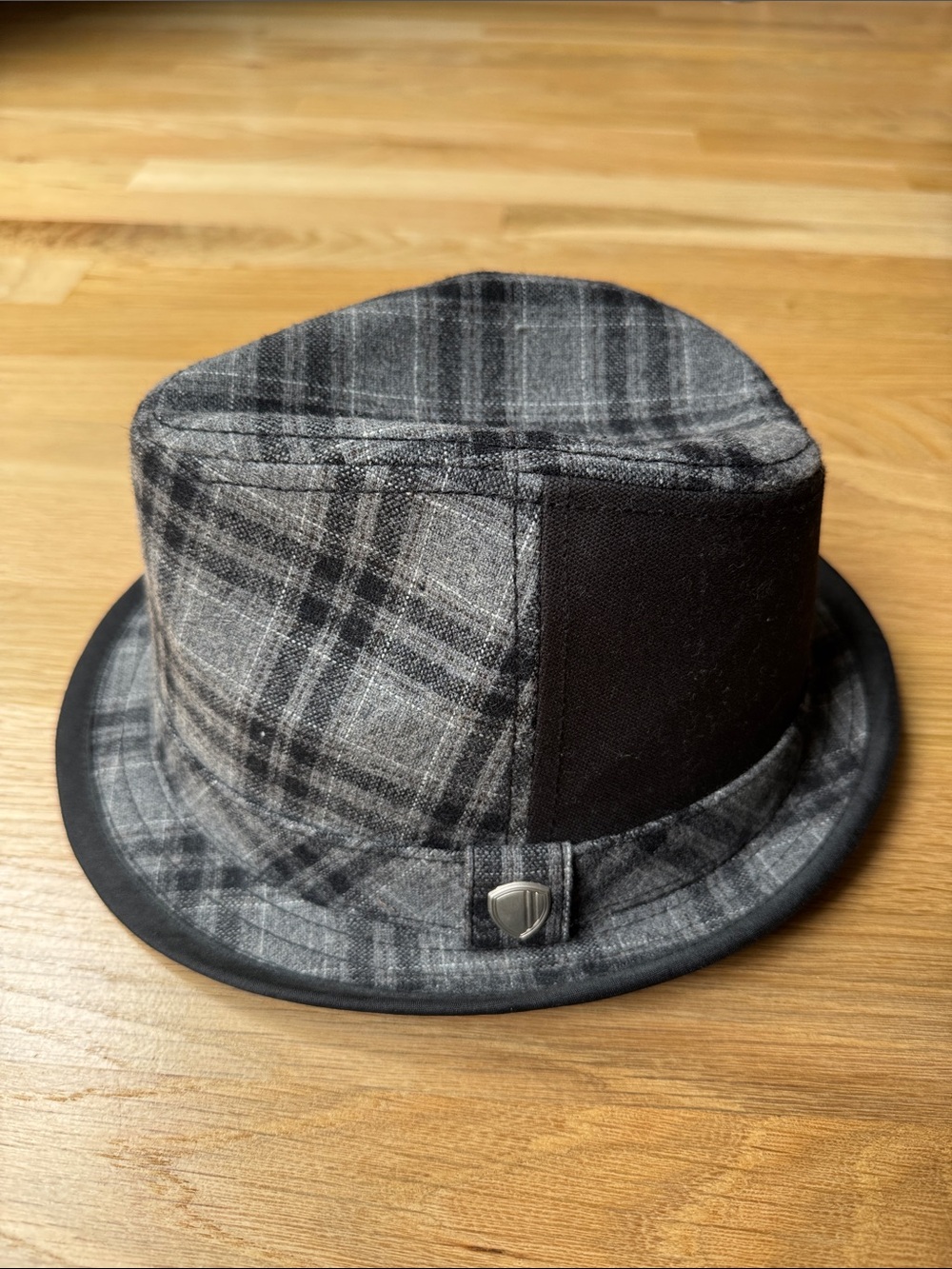 Ben Sherman Black and Gray Wool Fedora